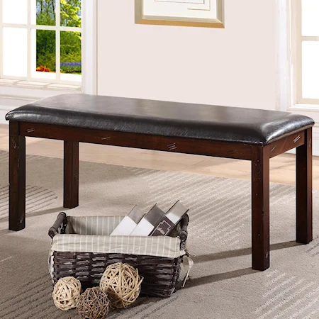 Dining Bench with Upholstered Seat